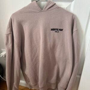 White Fox Mauve Hoodie